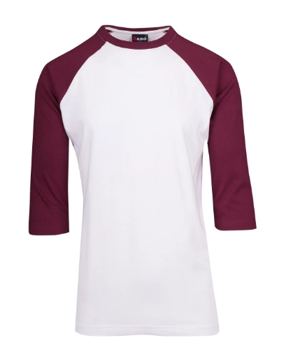 Picture of RAMO, Mens 3/4 Sleeve Raglan Tee